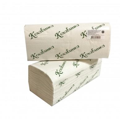 Рушники паперові V-V складання ТМ “Кохавинка” 160 шт. 2 шари, 100% целюлоза.